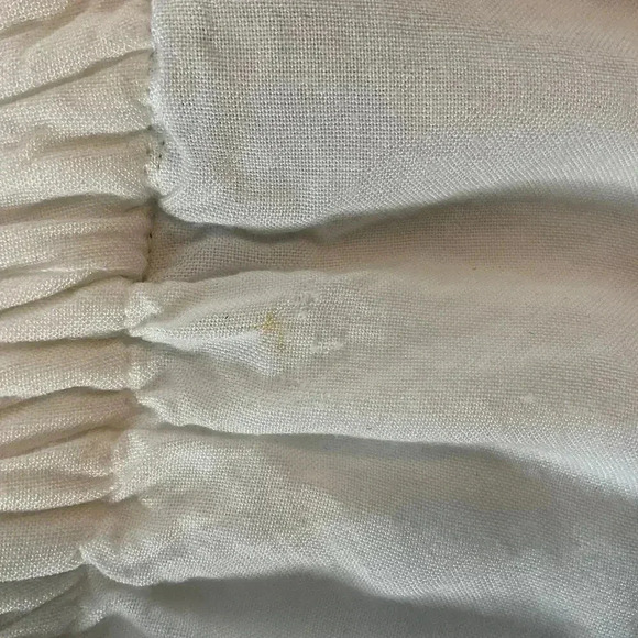 NADC Ruffled Eyelet White Off Shoulder Womens Maxi Dress Size Small - Picture 5 of 6